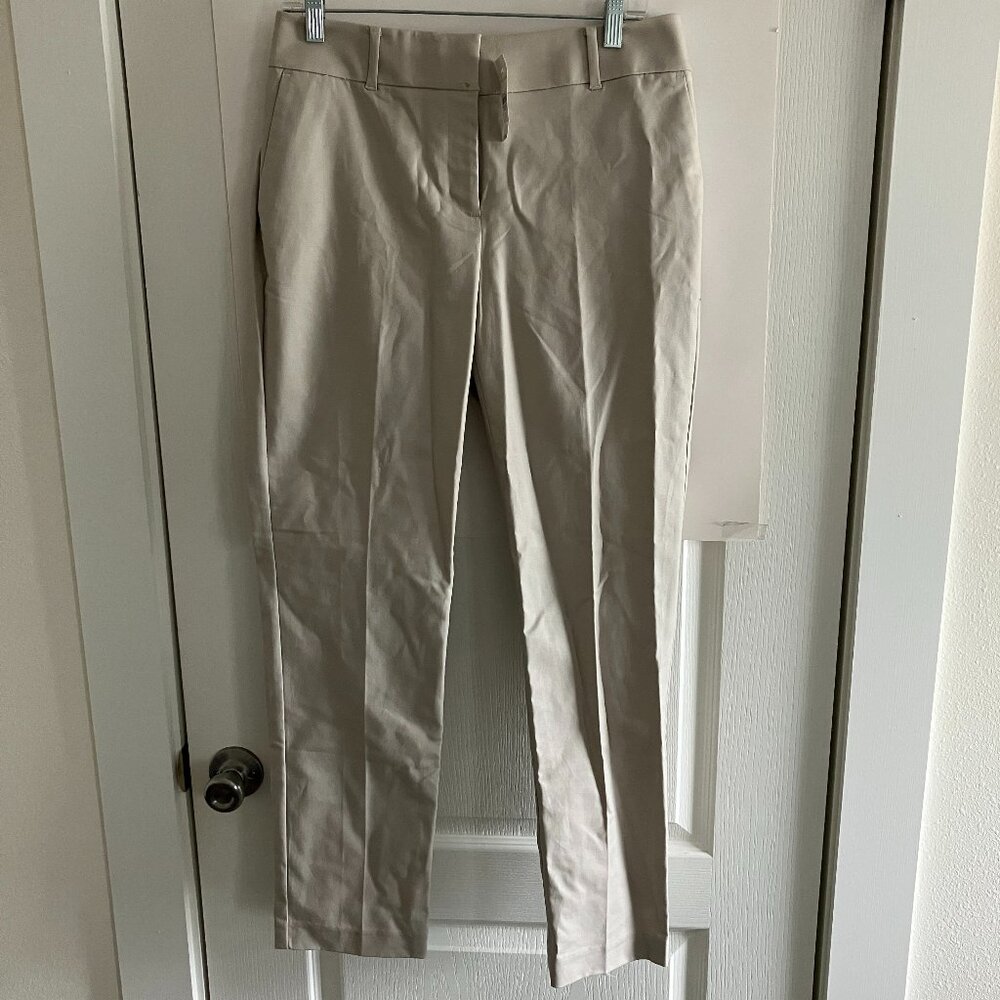 Ann Taylor Pants Womens Size 6 Beige Kate Curvy Straight Leg Workwear New W/Tags